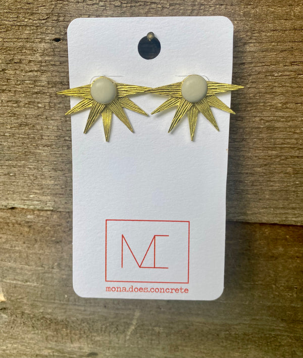 Concrete Aztec II Earrings