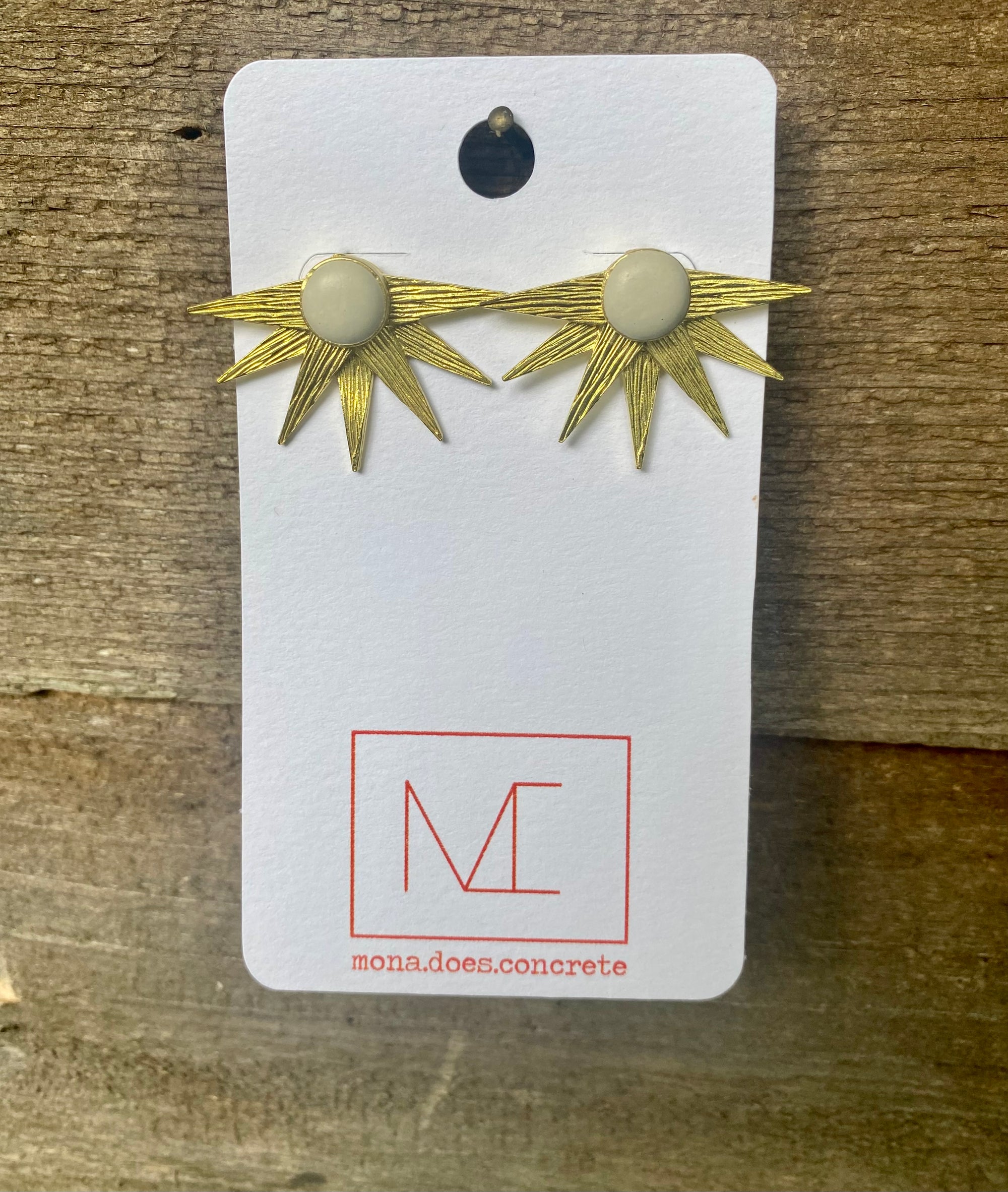 Concrete Aztec II Earrings