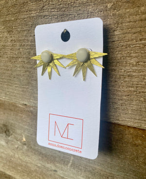 Concrete Aztec II Earrings