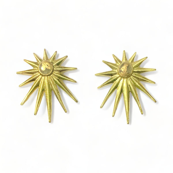 Concrete Rising Sun Earrings