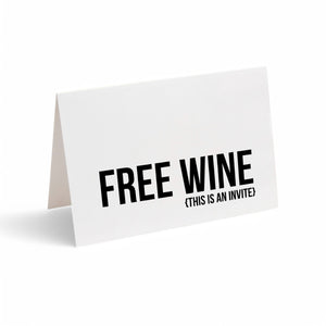 Card - FREE WINE