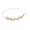 Little Laurels brass leaf headband