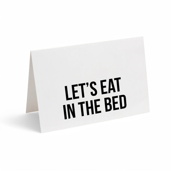 Card - LET'S EAT IN BED