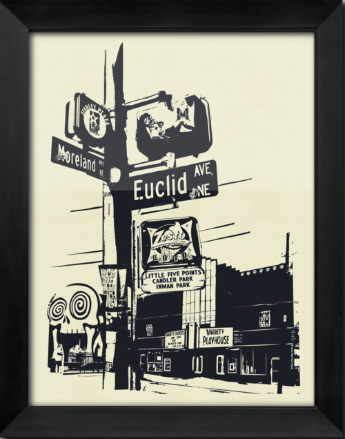 Little Five Points Rep Your Hood Print