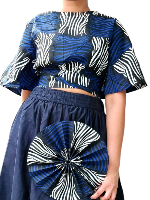Lona Ankara Fabric Crop Top