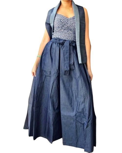 Luam Denim Maxi Skirt