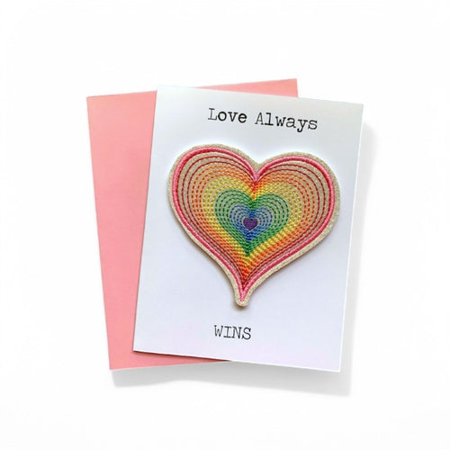 Love Wins Greeting Card with Magnet