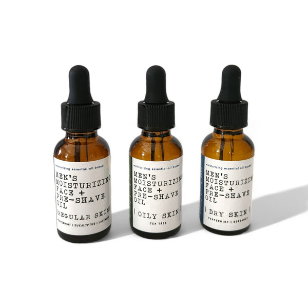 Men's Face and Pre-Shave oil - REGULAR, DRY OR OILY SKIN