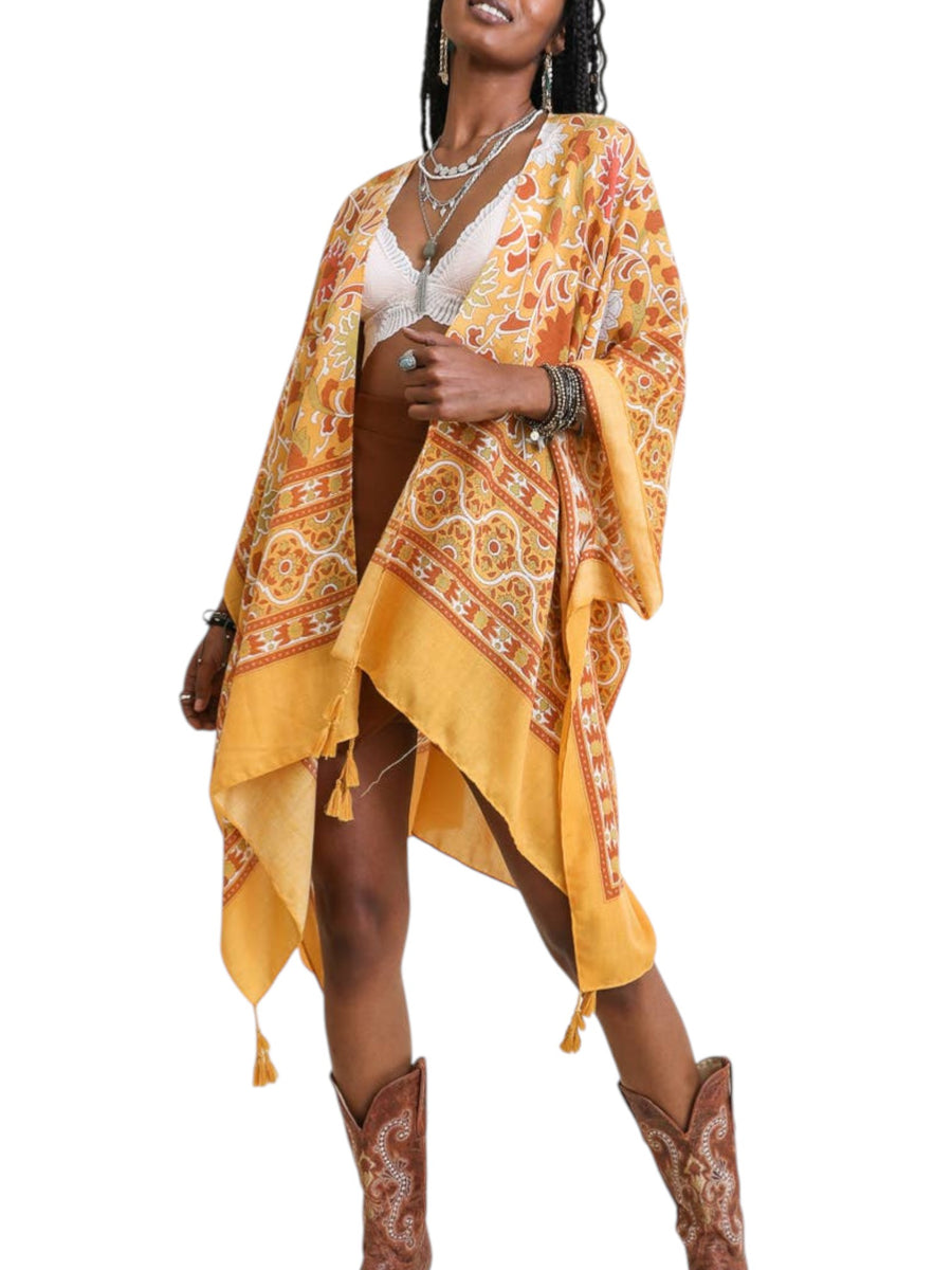 WHS Lightweight Moroccan Tassel Kimono