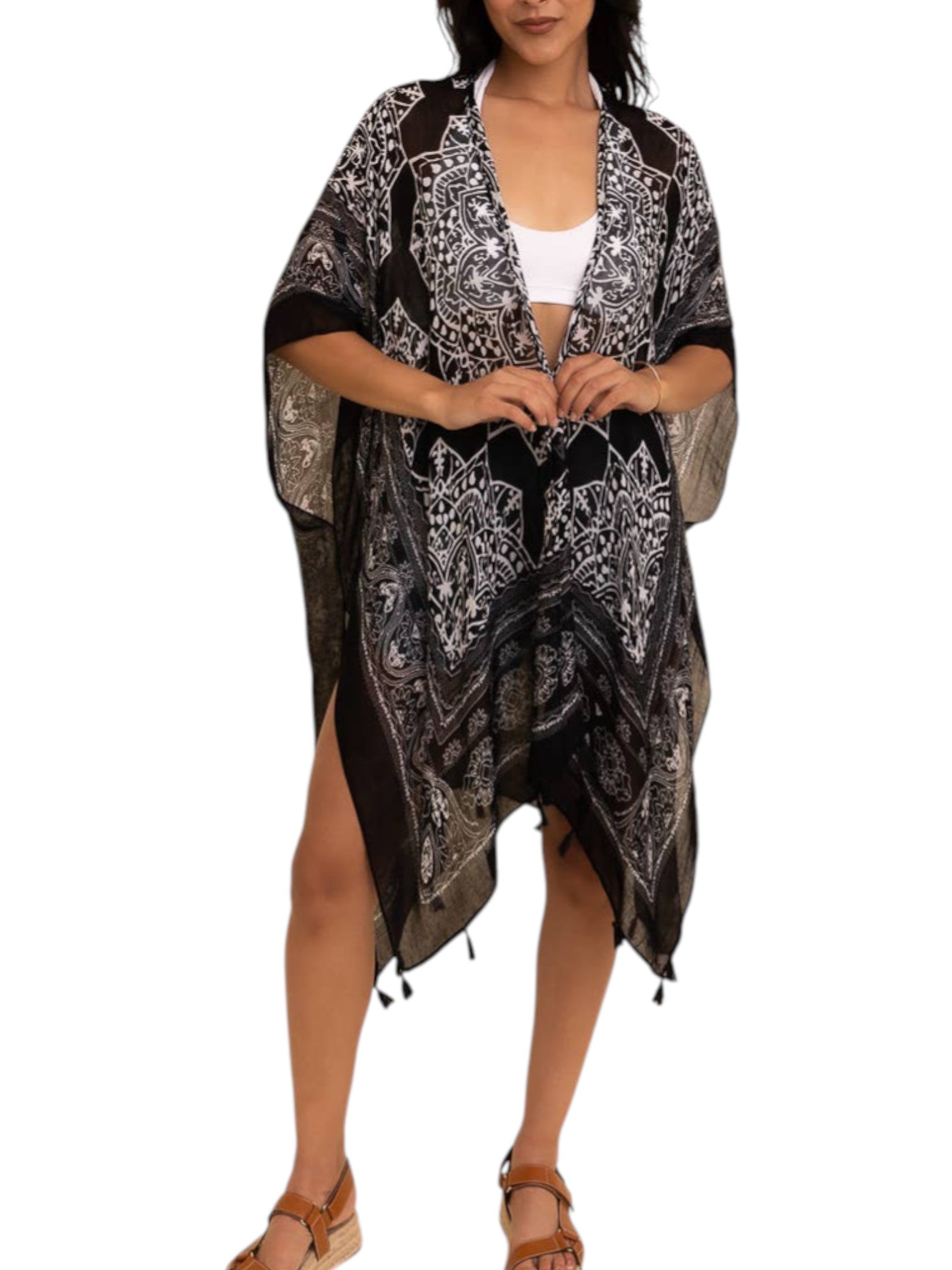 WHS Mandala Tassel Kimono