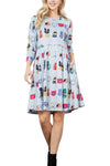 Mod Cat Empire Waist Dress