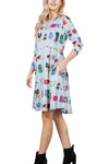 Mod Cat Empire Waist Dress