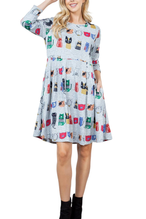 Mod Cat Empire Waist Dress