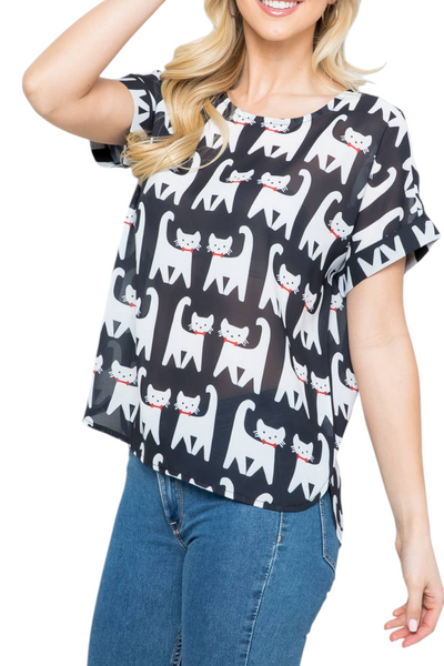 Mod Kitty Top