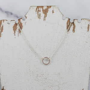 Petite Ring Pendant - sterling silver