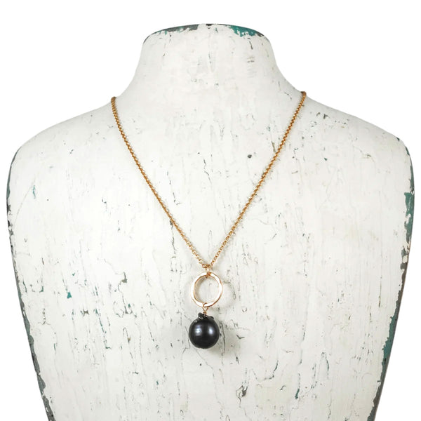 Baroque Pearl Pendant - gold filled