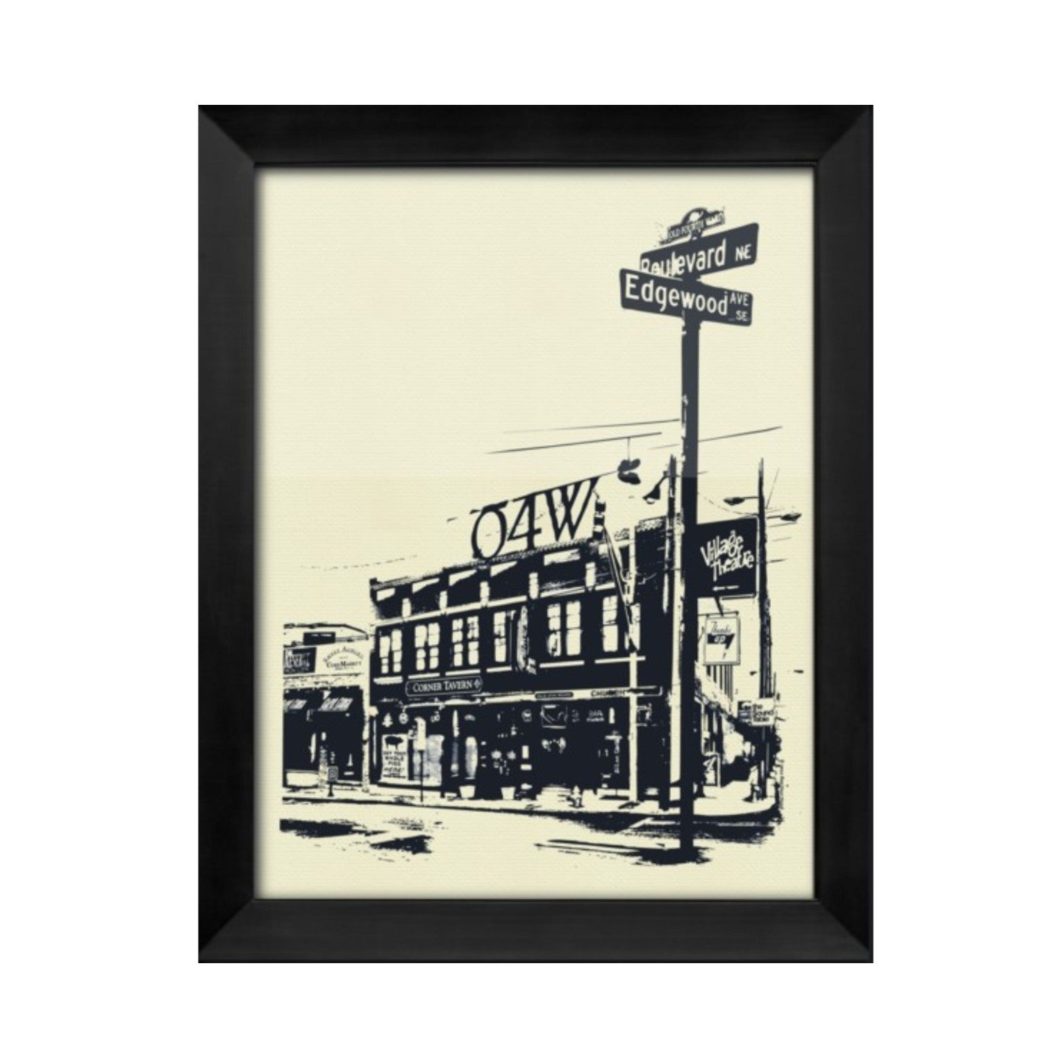 Old 4th Ward Rep Your Hood 20x26 Screen-Printed Poster