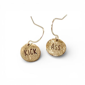 Telling Short Quote Earrings