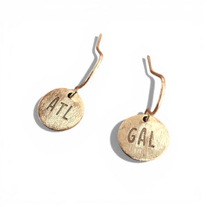 Telling Short Quote Earrings - ATL Gal
