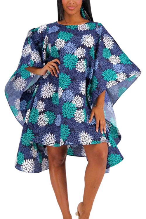 Panya Angel Sleeve Flower Dress