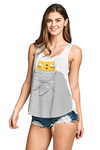 Peekaboo Kitty Flowy Tank