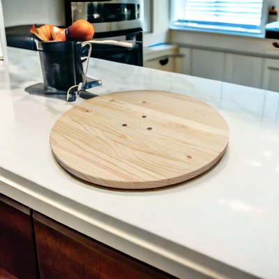 In the Round Pine Serving Board