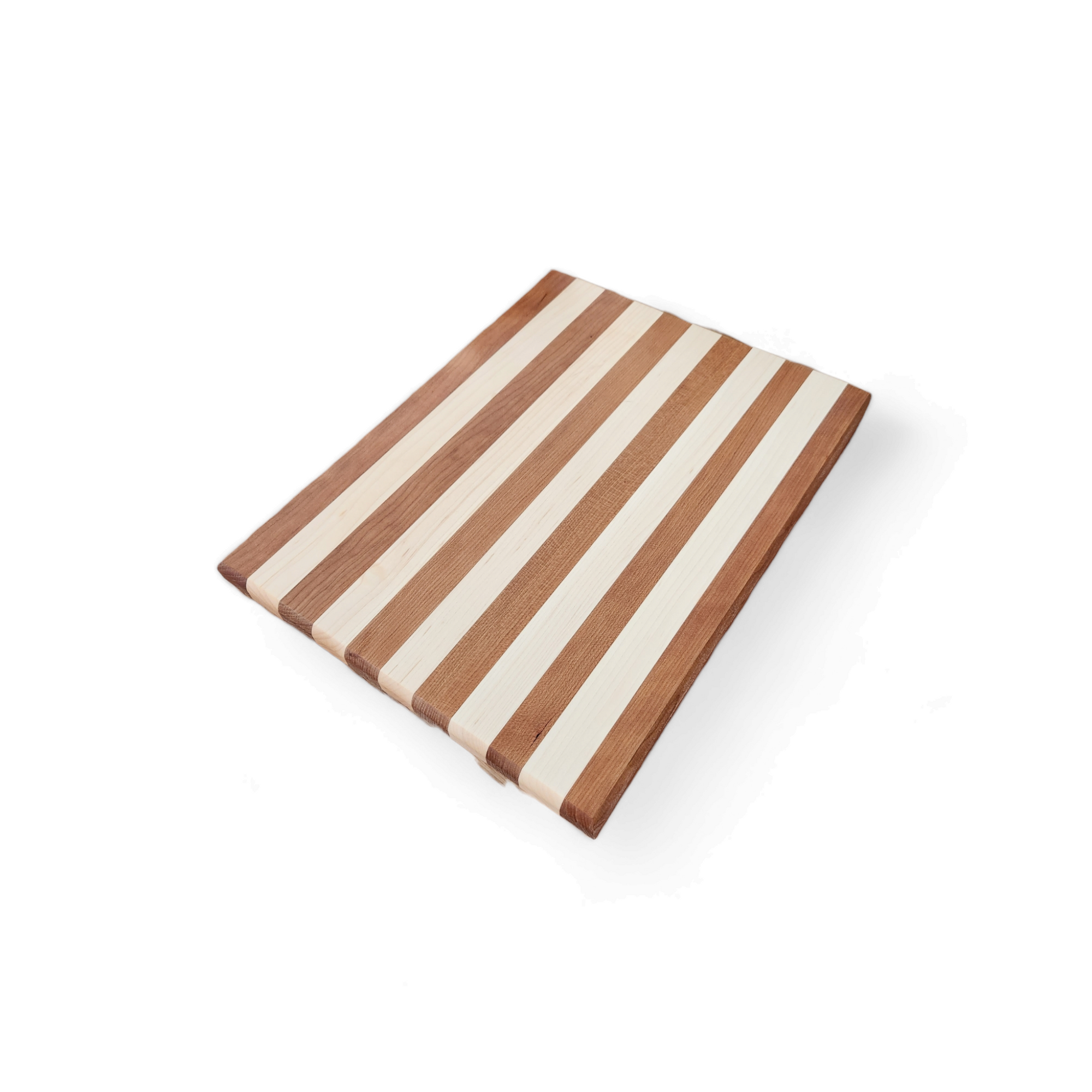 Hand-Crafted Exotic Hardwood Cutting Board - Zebrawood, Mapl