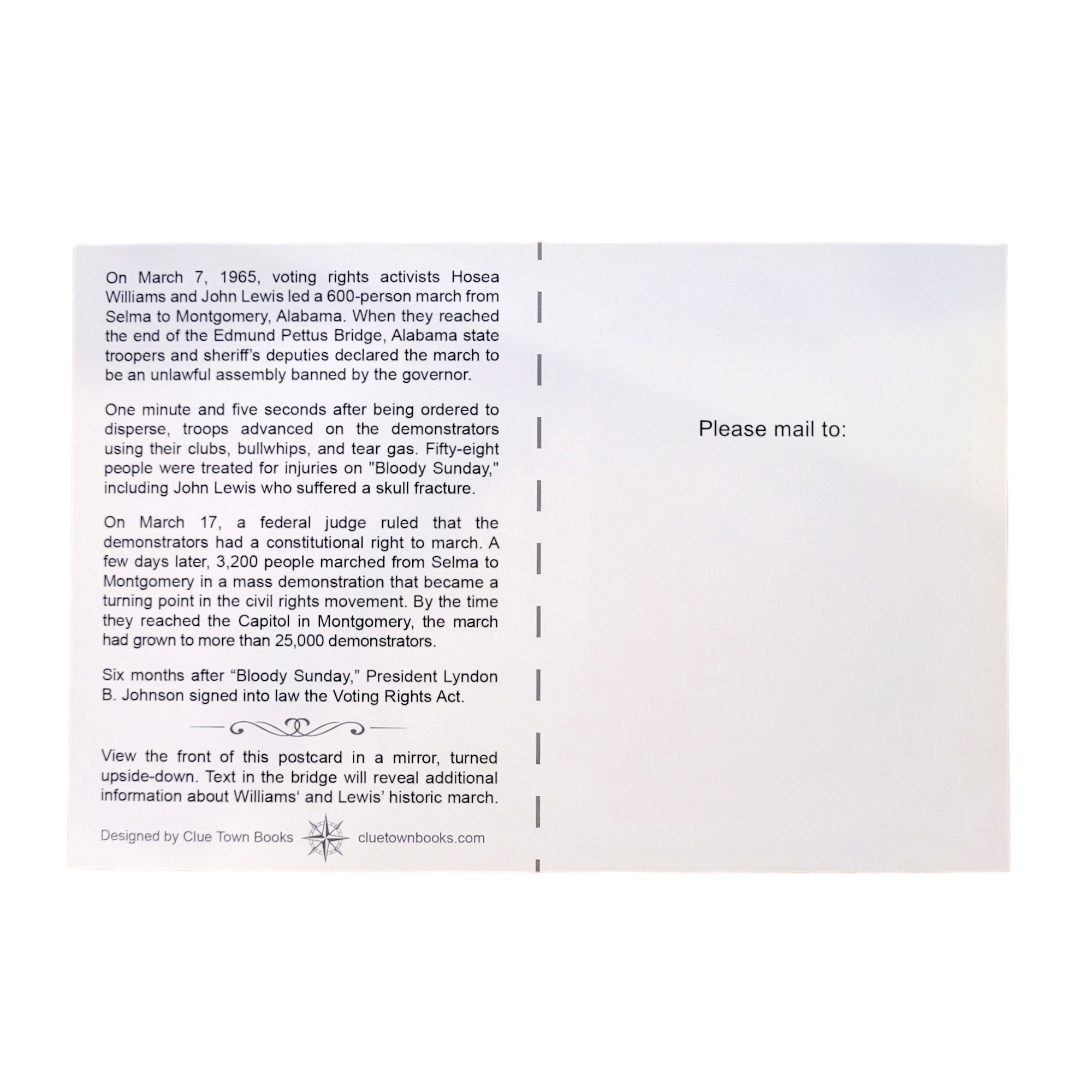 Clue Town: Postcard - Edmund Pettus Bridge