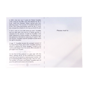 Clue Town: Postcard - Malala