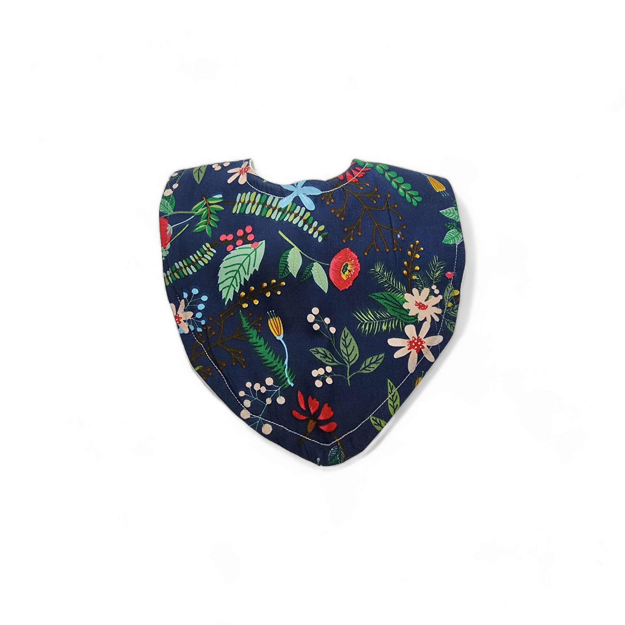 Deep Blue Flower Bib