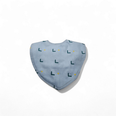 Blue with Gold Dots Bib