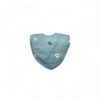 Blue with Green and White Stem Bib