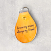 Engraved Leather Keychain -Forever my sister, always my friend