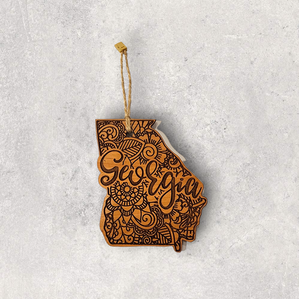Georgia  Wood Ornaments