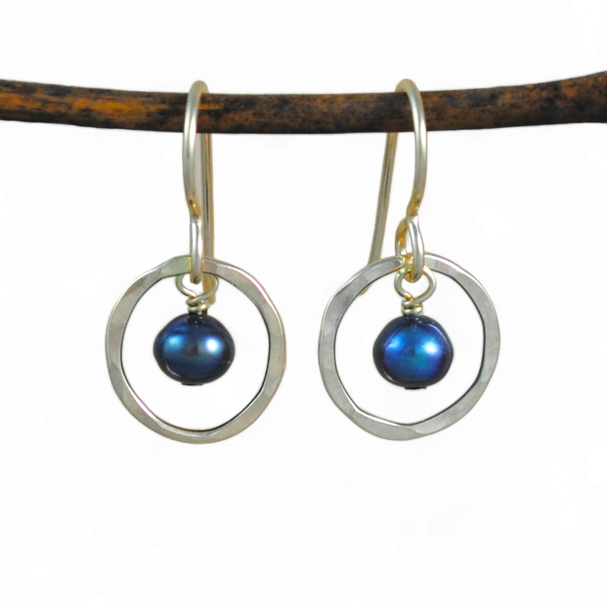 Pearl Halo Earrings - gold-filled