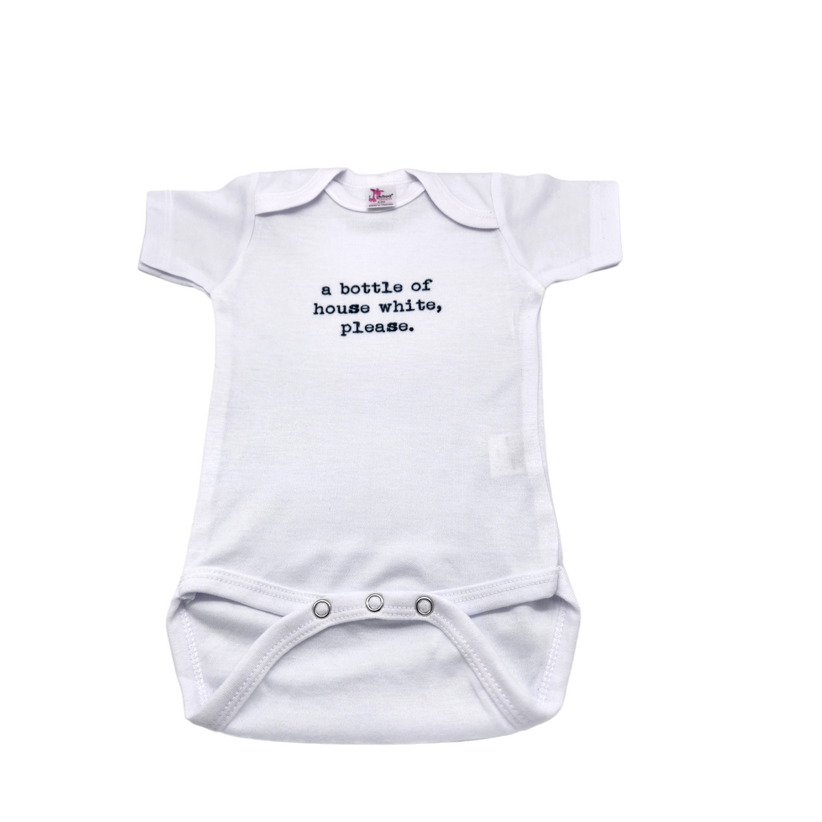 A Bottle Of House White Baby Onesie