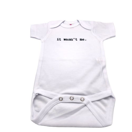 It wasn't me Baby Onesie