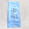Tea Towel - Everything happens for a riesling