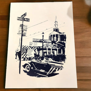 Cascade Heights 20" x 25" Screen-Printed Wall Art