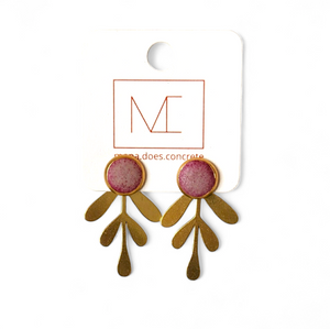 Concrete Earring Studs - Convertible - Three in one Earrings