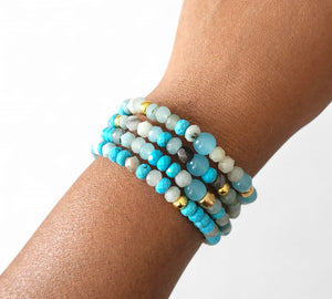 Aqua Stacks Cuff