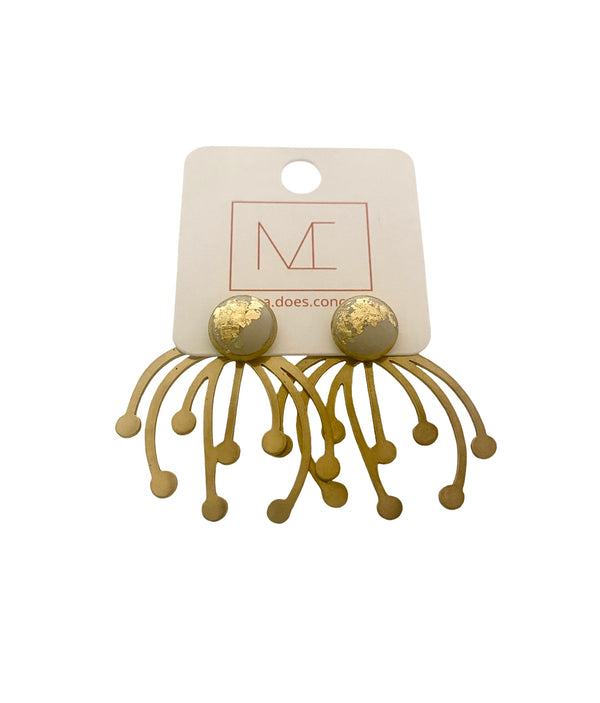 Concrete Earring Studs - Convertible - Three in one Earrings