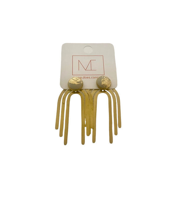Concrete Earring Studs - Convertible - Three in one Earrings