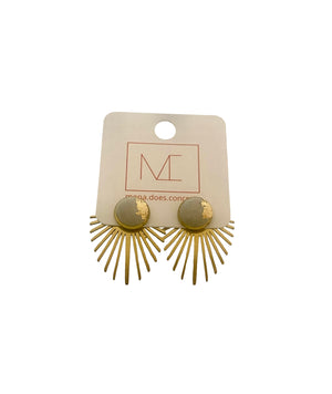 Concrete Earring Studs - Convertible - Three in one Earrings