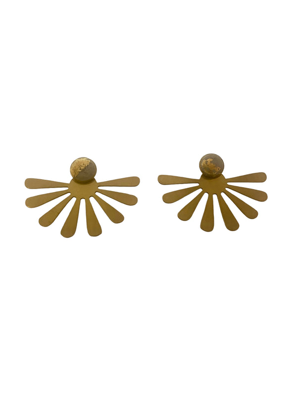 Concrete Earring Studs - Convertible - Three in one Earrings