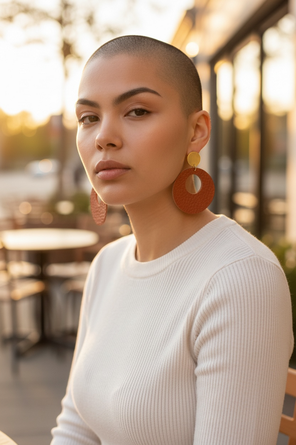 Large 70’s Circle Earrings