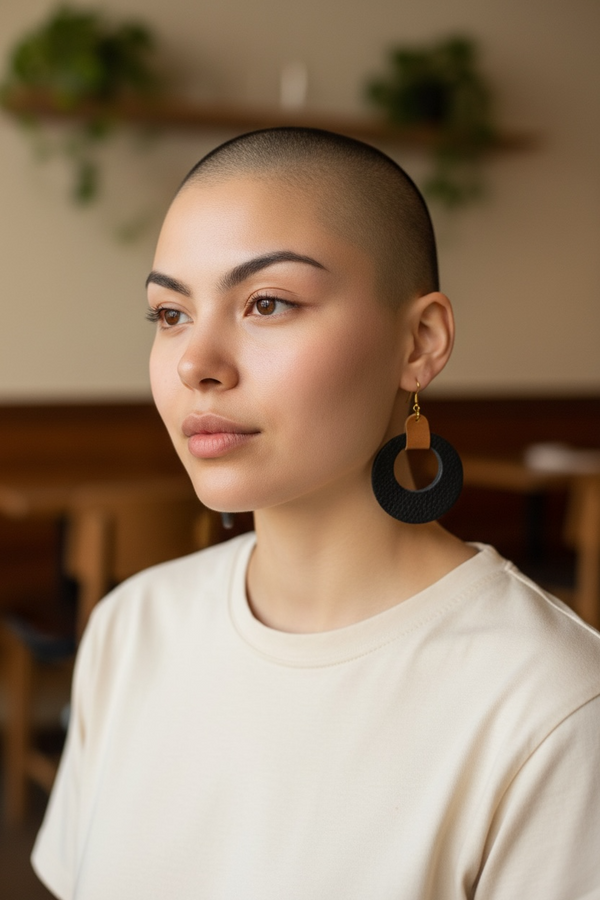 Large 70’s Circle Earrings