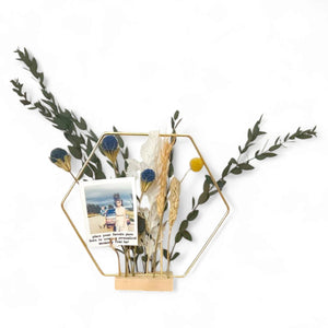 Gold Frame Memory Flower Bar - Pop of Yellow