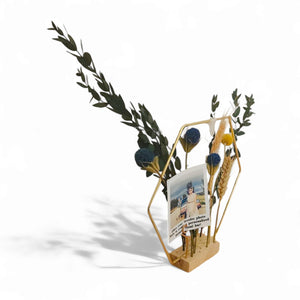 Gold Frame Memory Flower Bar - Pop of Yellow