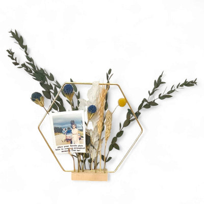 Gold Frame Memory Flower Bar - Pop of Yellow